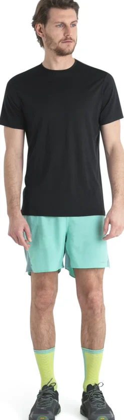 Icebreaker T-Shirts & Baselayers-Mens Merino 125 Cool-Lite Sphere III SS Tee - Black