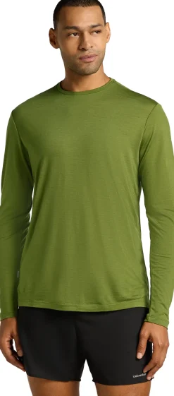 Icebreaker T-Shirts & Baselayers-Mens Merino 125 Cool-Lite Sphere III LS Tee - Spagnum