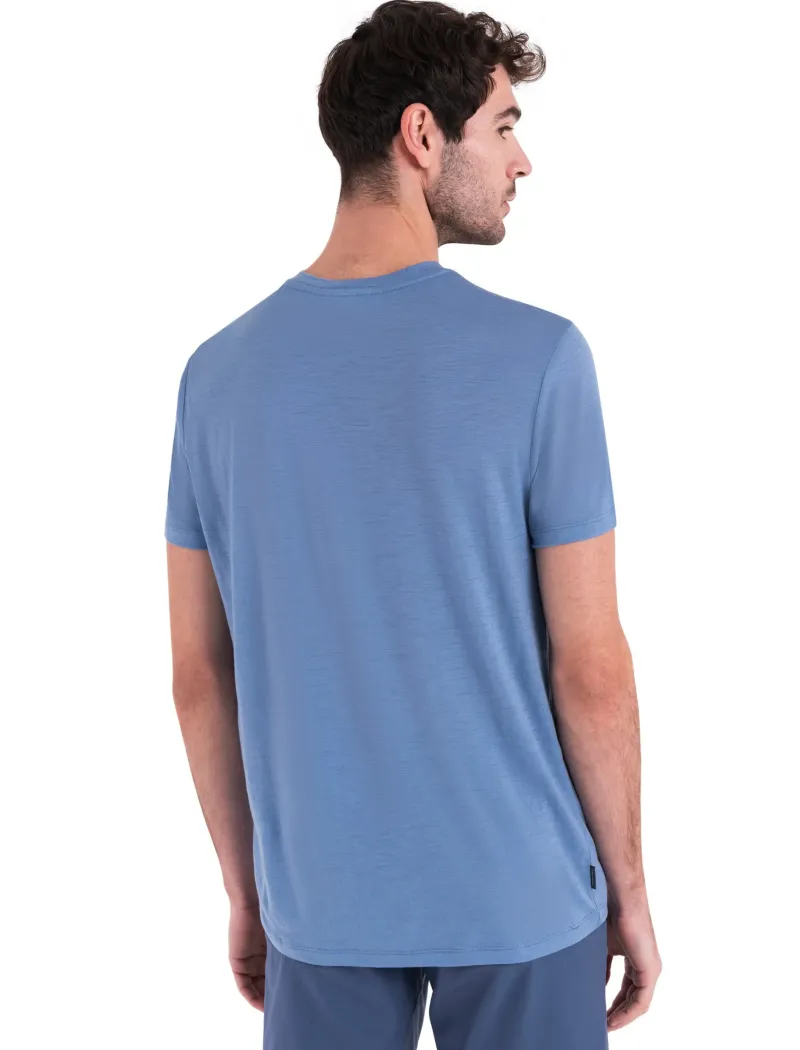 Icebreaker T-Shirts & Baselayers-Mens Merino 150 Tech Lite III SS Tee - Van Camp - Kyanite