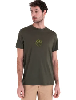 Icebreaker T-Shirts & Baselayers-Mens Merino 150 Tech Lite III SS Tee - Logo Reflective - Loden