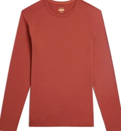 Icebreaker T-Shirts & Baselayers-Mens 200 Oasis Long Sleeved Crewe Top - Jasper