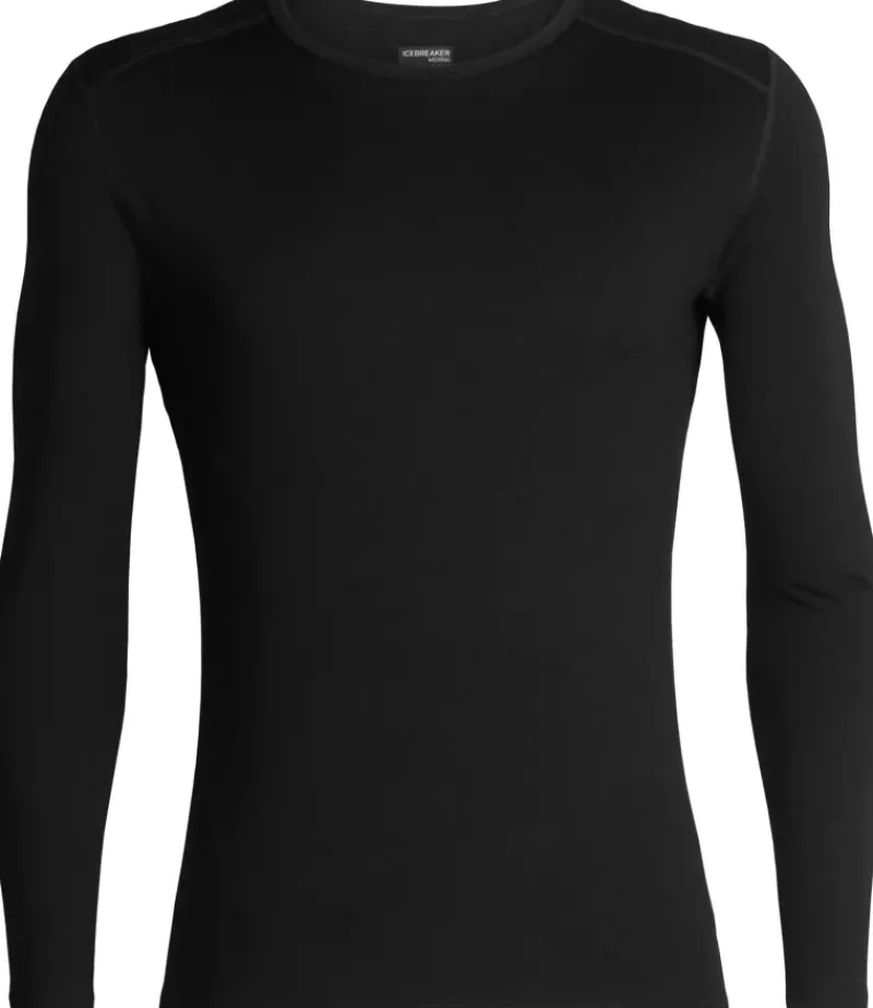 Icebreaker T-Shirts & Baselayers-Mens 260 Tech Long Sleeved Crewe Top - Black