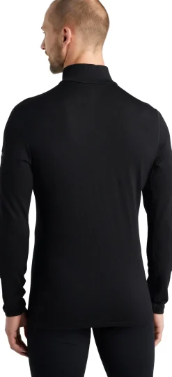Icebreaker T-Shirts & Baselayers-Mens 260 Tech LS Half Zip Top - Black