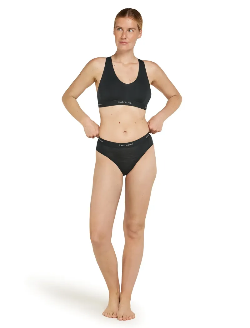 Icebreaker Underwear-Womens 125 Cool-Lite Sprite Hipster - Black