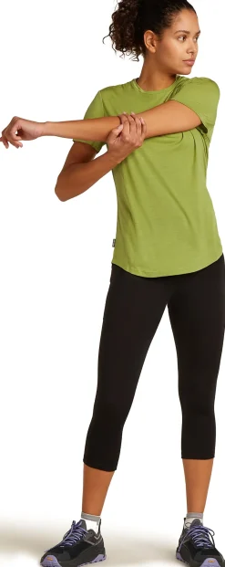 Icebreaker T-Shirts & Baselayers-Womens Merino 125 Cool-Lite Sphere III SS Tee - Olive