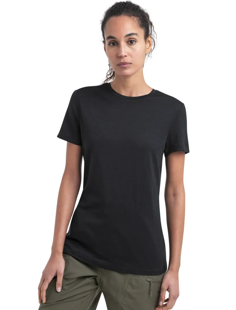 Icebreaker T-Shirts & Baselayers-Womens Merino 150 Tech Lite III SS Tee - Black