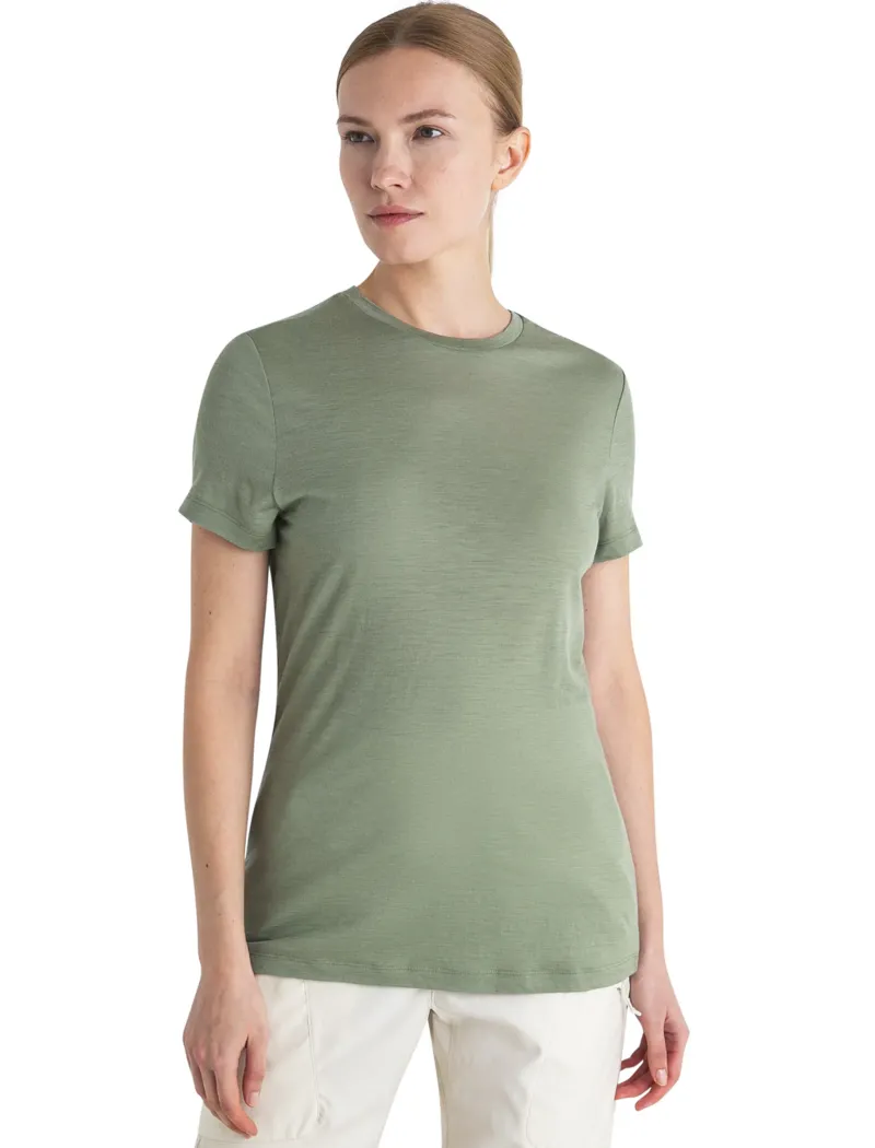 Icebreaker T-Shirts & Baselayers-Womens Merino 150 Tech Lite III SS Tee - Lichen