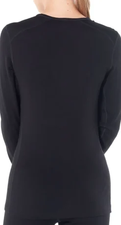 Icebreaker T-Shirts & Baselayers-Womens 260 Tech LS Crewe - Midnight Navy