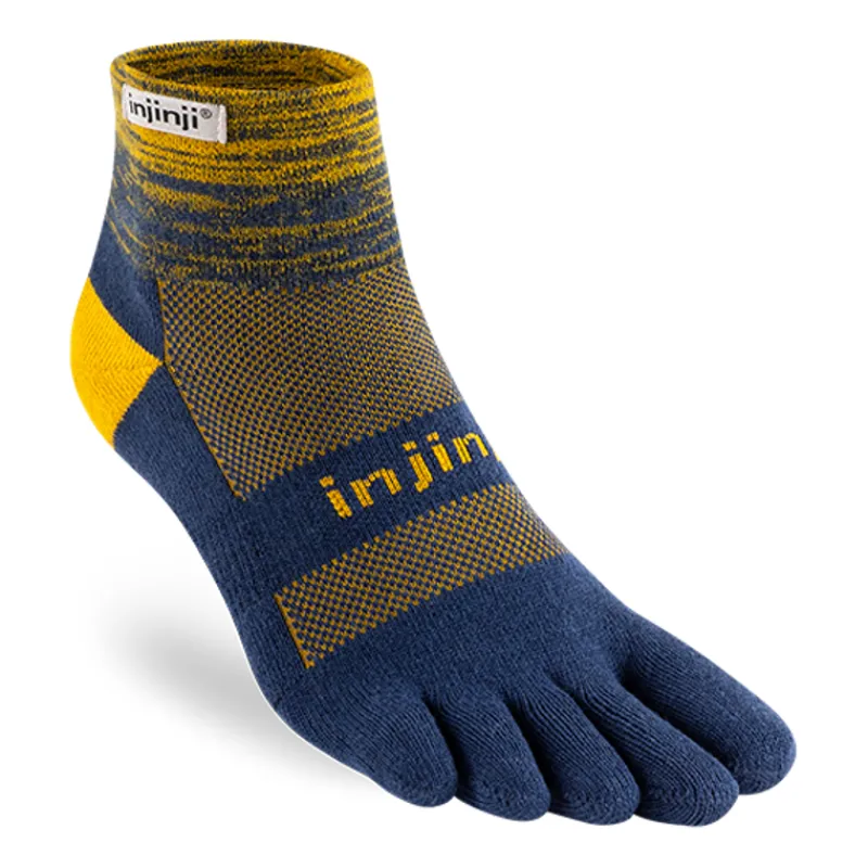 Injinji Socks|Socks-Mens Trail Midweight Mini Crew Toe socks - Moonlit