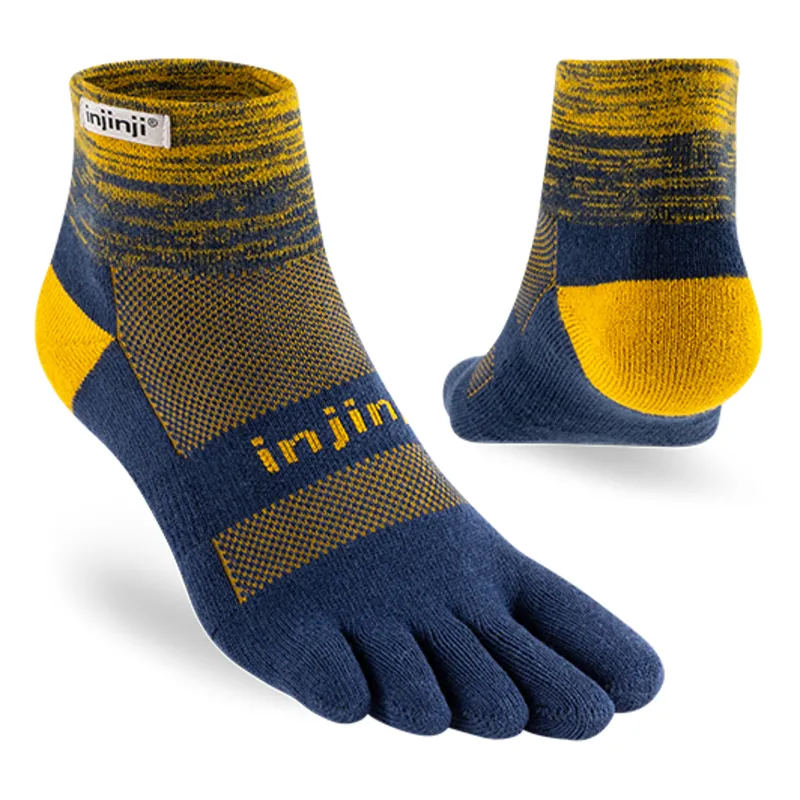 Injinji Socks|Socks-Mens Trail Midweight Mini Crew Toe socks - Moonlit