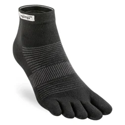 Injinji Socks|Socks-Unisex Run Lightweight Mini Crew Toe Socks - Black