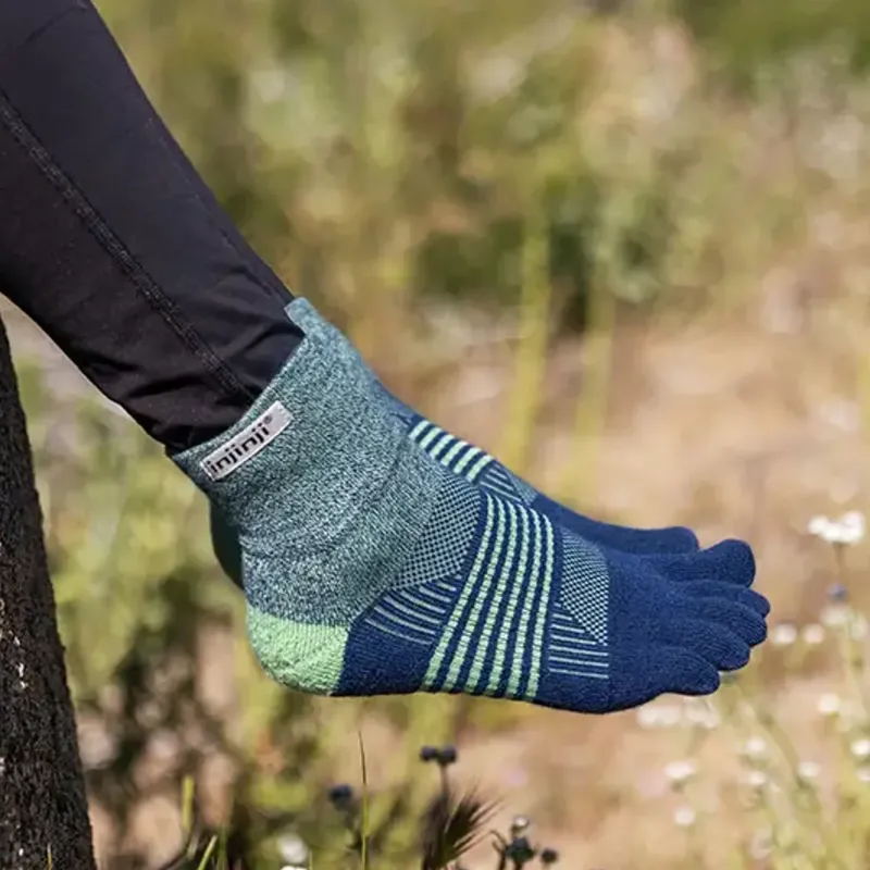 Injinji Socks|Socks-Womens Trail Midweight Mini Crew Toe Socks - Stargazer