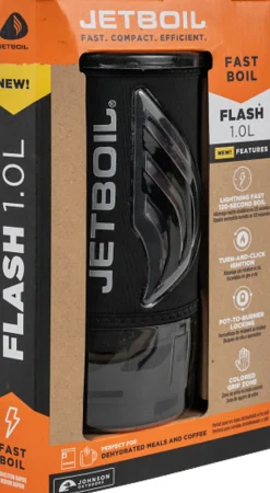 Jetboil Lightweight Stoves-Flash 1.0L Cooking System - Carbon