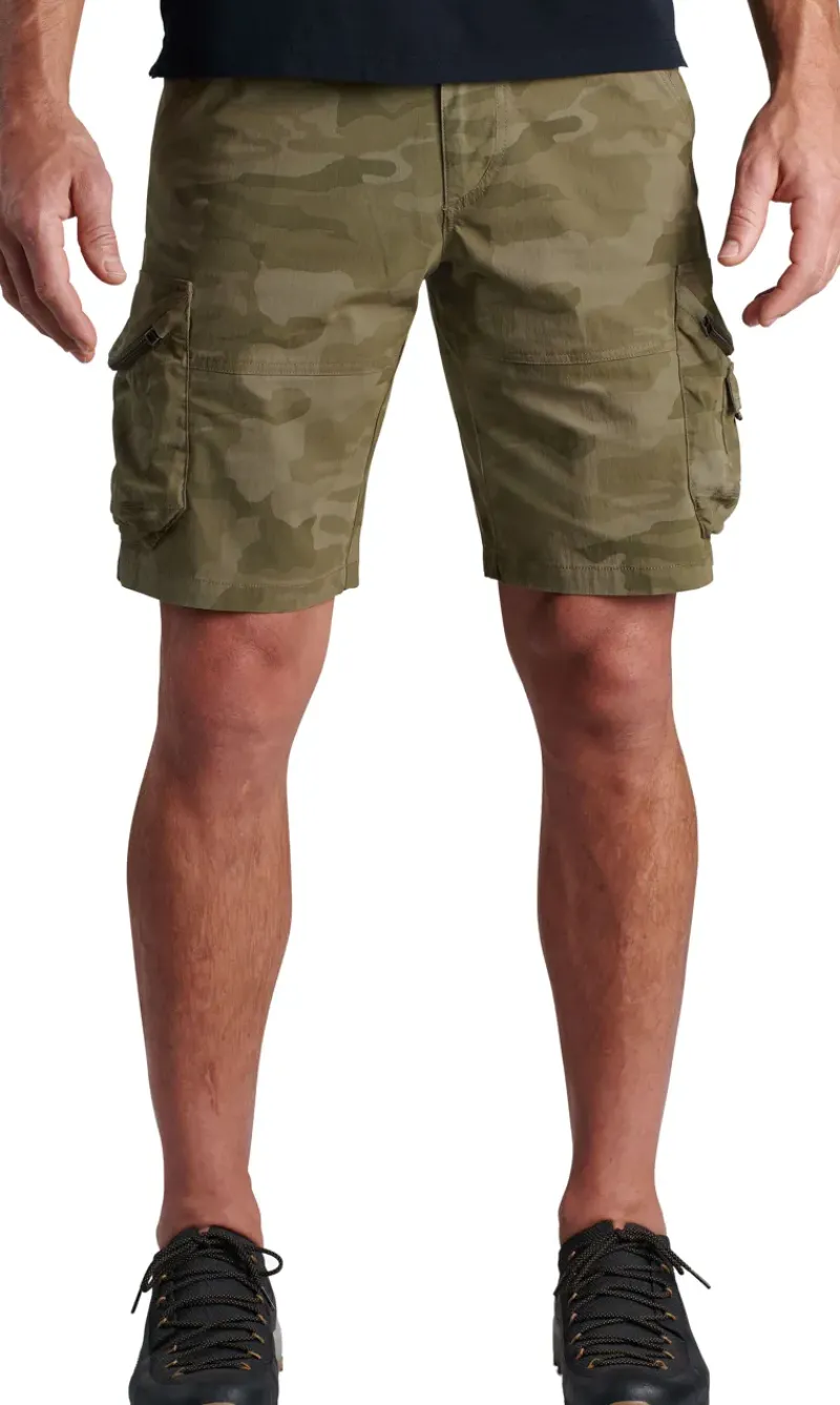 Kuhl Shorts-Mens Ambush Cargo Shorts - Green Camo