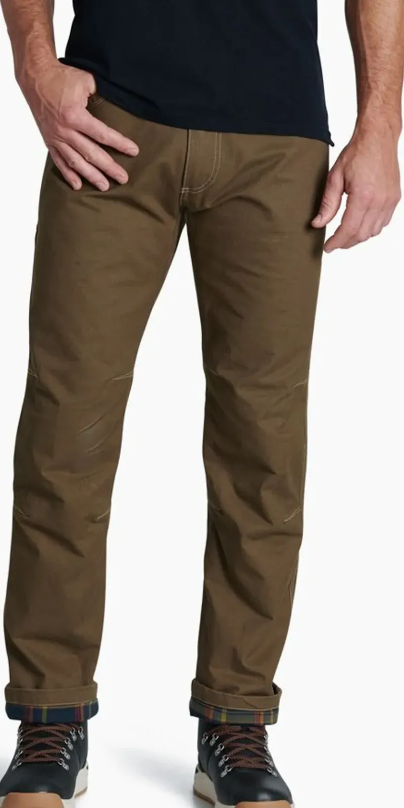 Kuhl Trousers & Leg Wear-Mens Hot Rydr Pant - Short Leg - Dark Khaki