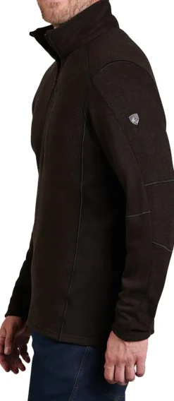 Kuhl Fleece & Mid Layer-Mens Interceptr 1/4 Zip Fleece - Charcoal