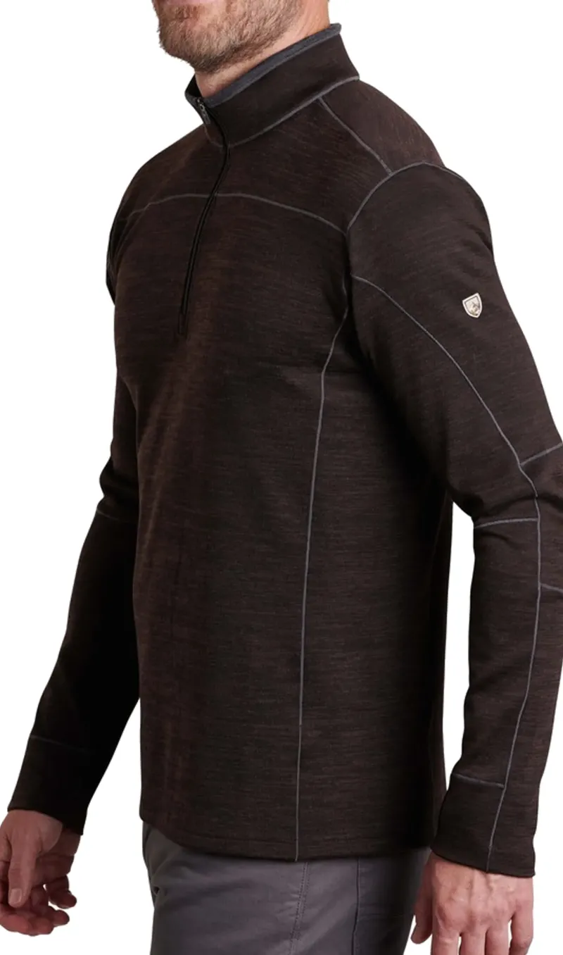 Kuhl Fleece & Mid Layer-Mens Ryzer Sweater - Black Coffee