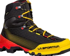 La Sportiva Hiking Shoes & Boots|Mountain Boots-Mens Aequilibrium ST GTX Boots - Black-Yellow