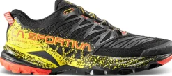 La Sportiva Hiking Shoes & Boots|Running Shoes-Mens Akasha II Running Shoe - Black-Yellow