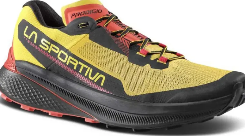 La Sportiva Hiking Shoes & Boots|Running Shoes-Mens Prodigio Trail Running Shoe - Yellow-Black