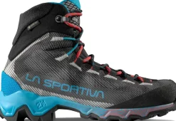 La Sportiva Hiking Shoes & Boots|Hiking Boots-Womens Aequilibrium Hike GTX Boots - Carbon-Malibu Blue