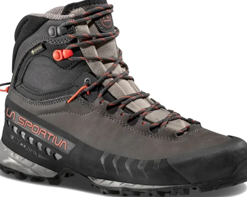 La Sportiva Hiking Shoes & Boots|Mid Height Boots-Womens TX5 GTX Boots - Carbon-Paprika
