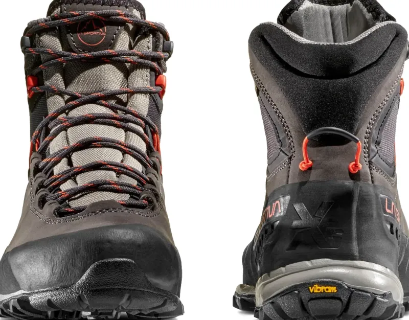 La Sportiva Hiking Shoes & Boots|Mid Height Boots-Womens TX5 GTX Boots - Carbon-Paprika