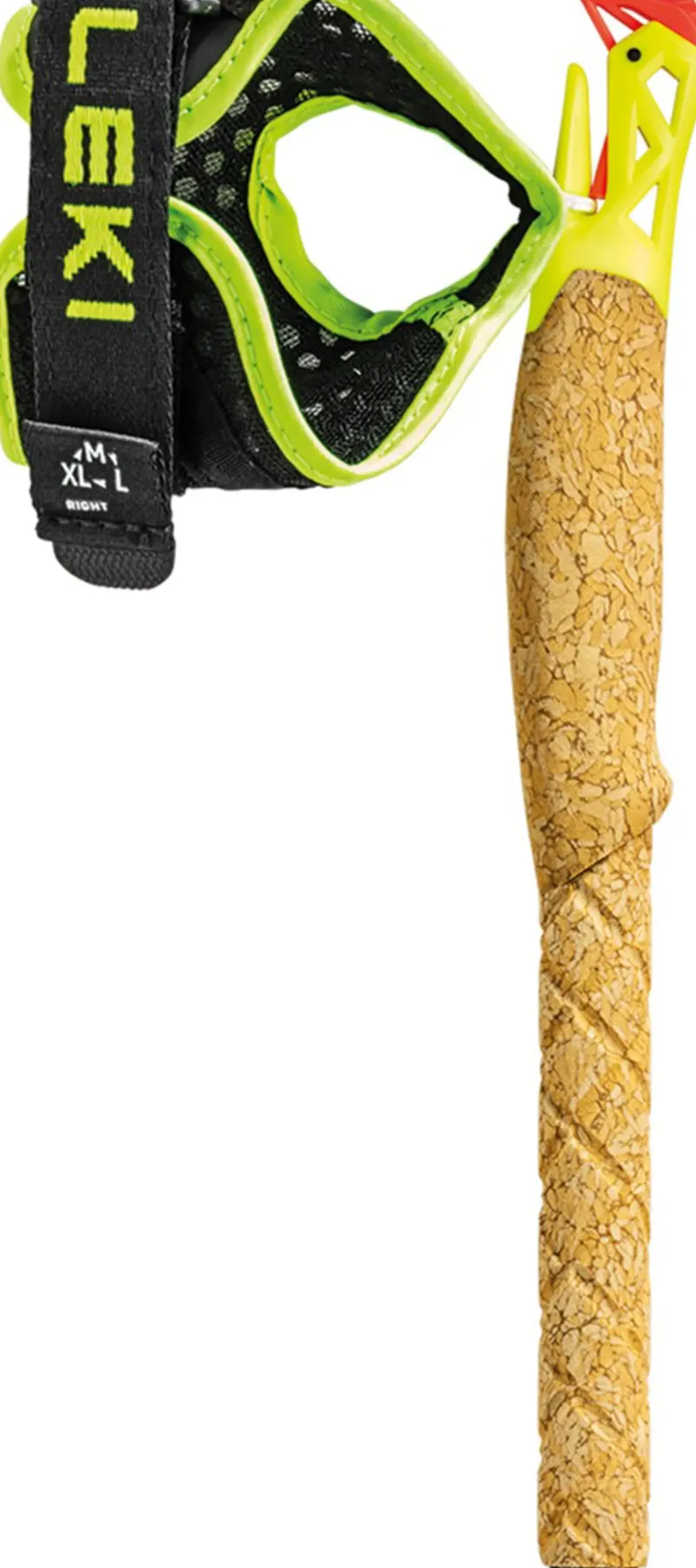 Leki Walking Poles-Ultratrail FX.One Trail Running Poles - Bright Red-Black-Neon Yellow