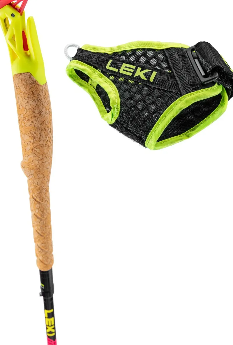 Leki Walking Poles-Ultratrail FX.One Trail Running Poles - Neon Pink-Black-Neon Yellow
