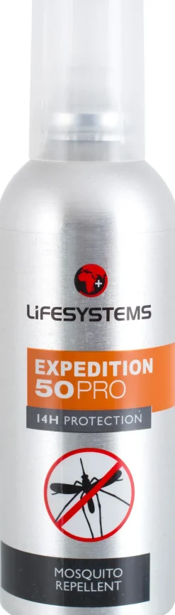 Lifesystems Mosquito Nets & Insect Repellents-Expedition 50 PRO DEET Mosquito Repellent Spray - 100ml