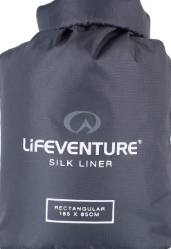 Lifeventure Sleep Accessories-Silk Sleeping Bag Liner - Rectangular