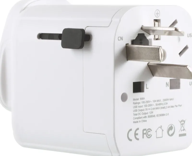 Lifeventure Travel Accessories-USB World Travel Adaptor