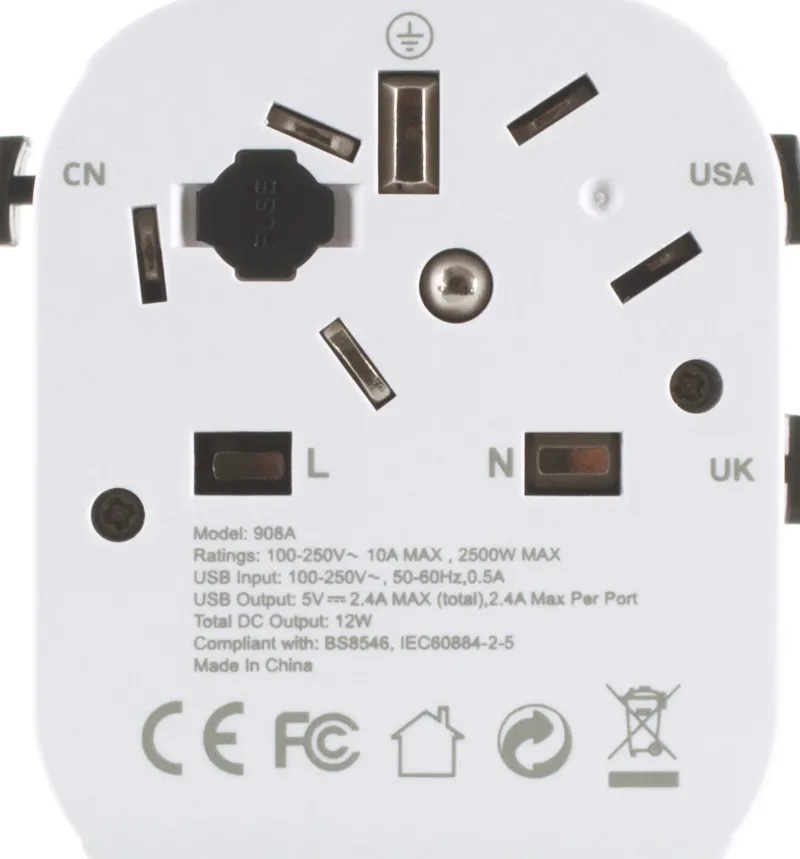 Lifeventure Travel Accessories-USB World Travel Adaptor