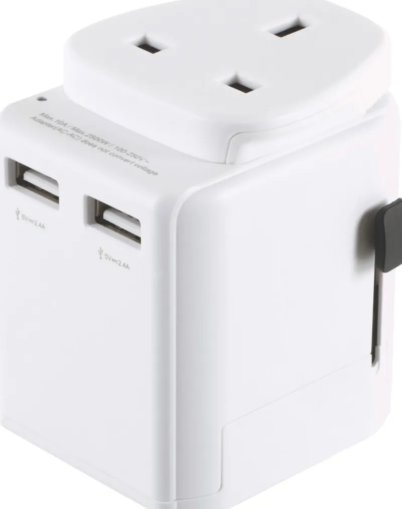 Lifeventure Travel Accessories-USB World Travel Adaptor