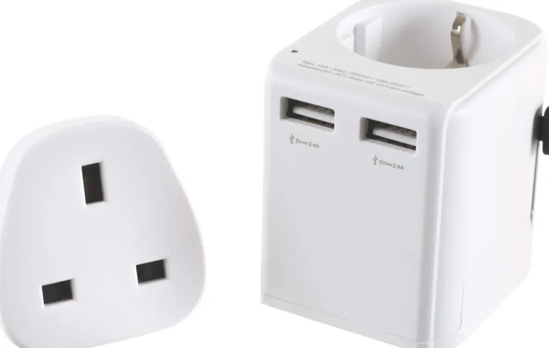 Lifeventure Travel Accessories-USB World Travel Adaptor