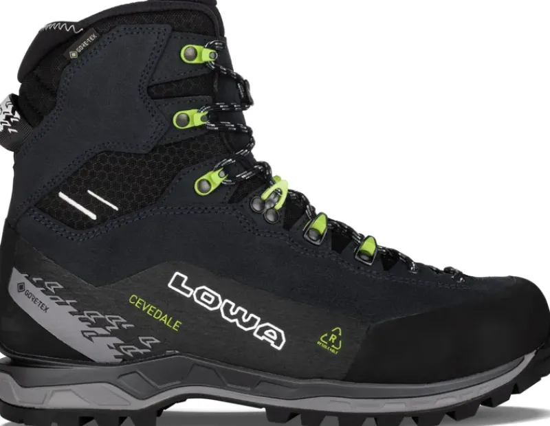 Lowa Hiking Shoes & Boots|Mid Height Boots-Mens Cevedale Pro GTX Mid Boots - Navy-Lime