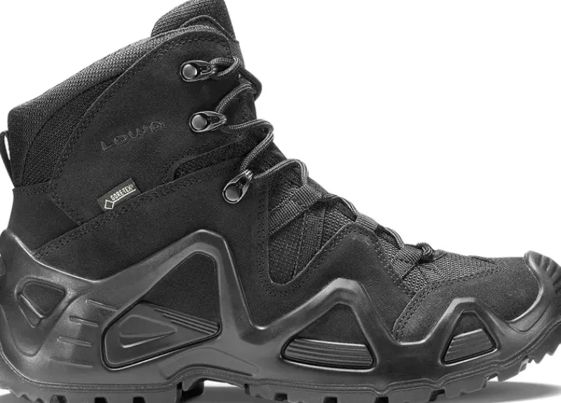 Lowa Hiking Shoes & Boots|Military Boots-Mens Zephyr GTX Mid TF Boots - Black