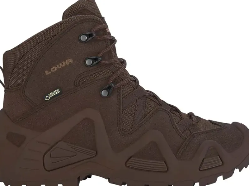 Lowa Hiking Shoes & Boots|Military Boots-Mens Zephyr GTX Mid TF Boots - Brown