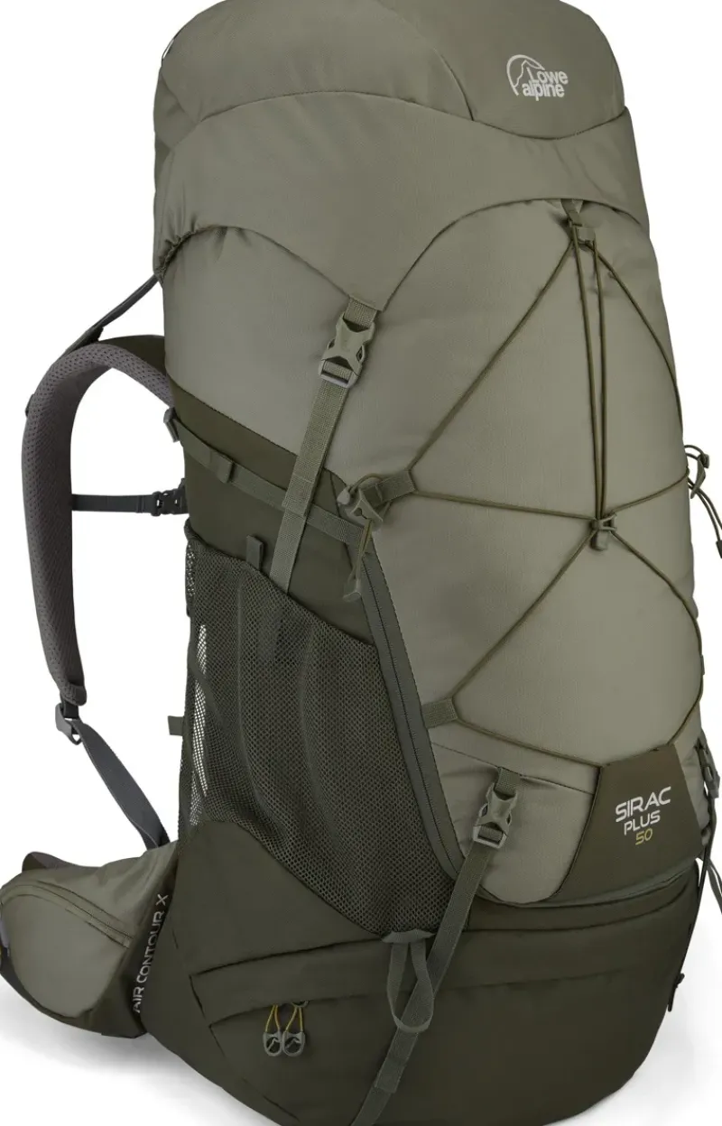 Lowe Alpine Backpacking Packs-Sirac Plus 50 Rucksack - Light Khaki-Army