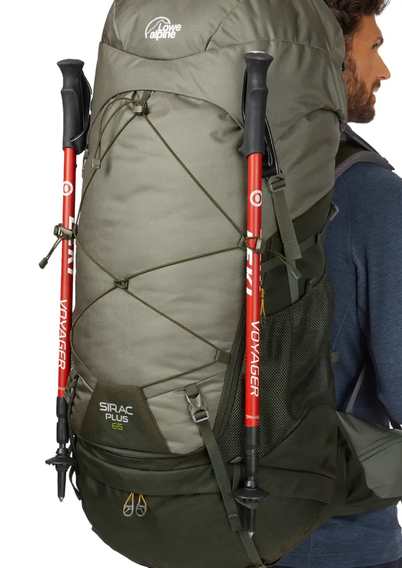 Lowe Alpine Backpacking Packs-Sirac Plus 65 Rucksack - Light Khaki-Army