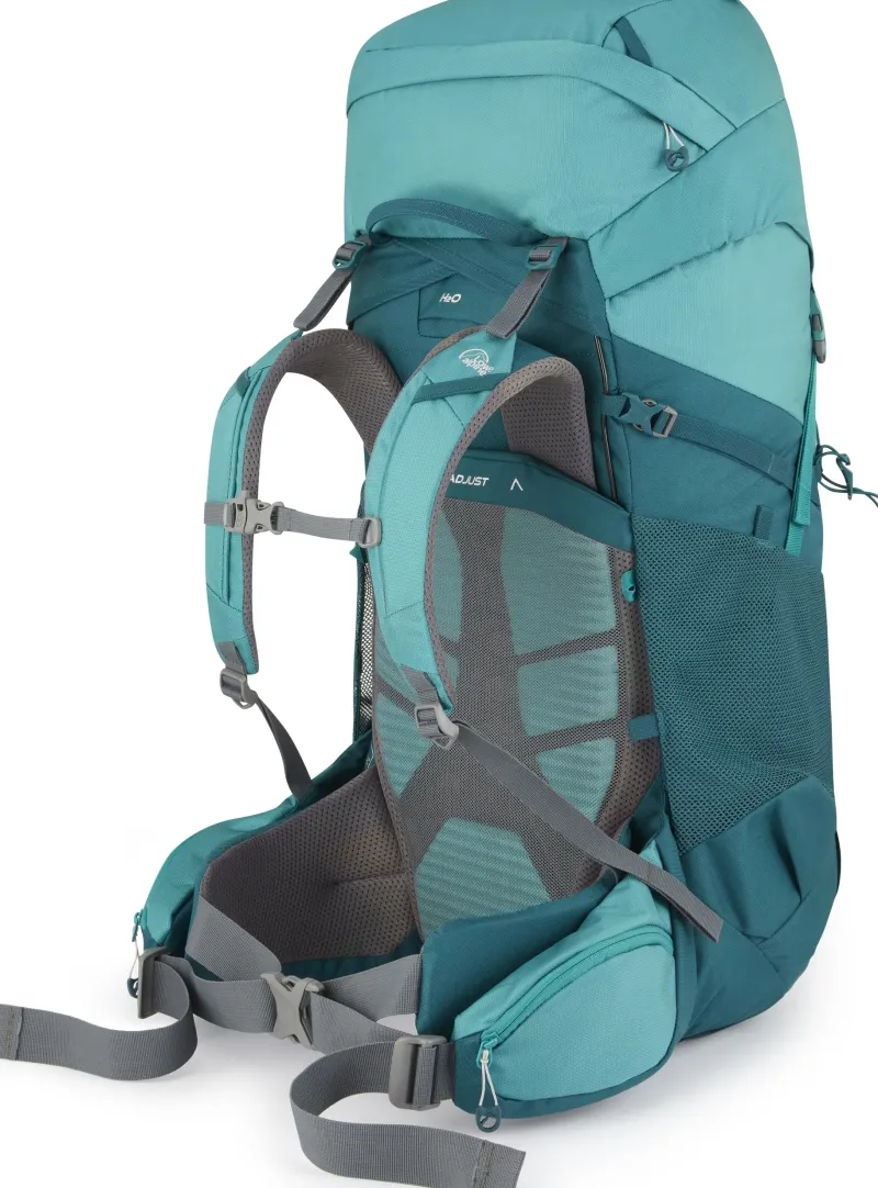 Lowe Alpine Backpacking Packs-Womens Sirac ND50 Rucksack - Sagano Green-Storm Green