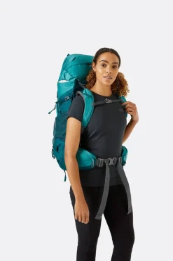 Lowe Alpine Backpacking Packs-Womens Sirac ND40 Rucksack - Sagano Green-Storm Green