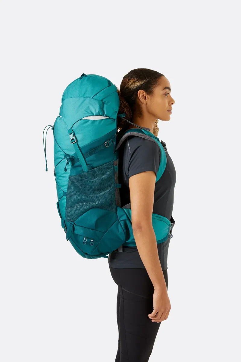 Lowe Alpine Backpacking Packs-Womens Sirac ND40 Rucksack - Sagano Green-Storm Green