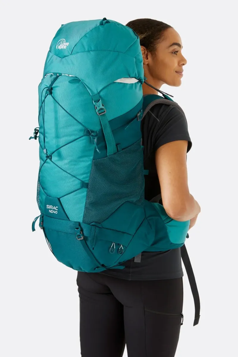 Lowe Alpine Backpacking Packs-Womens Sirac ND40 Rucksack - Sagano Green-Storm Green