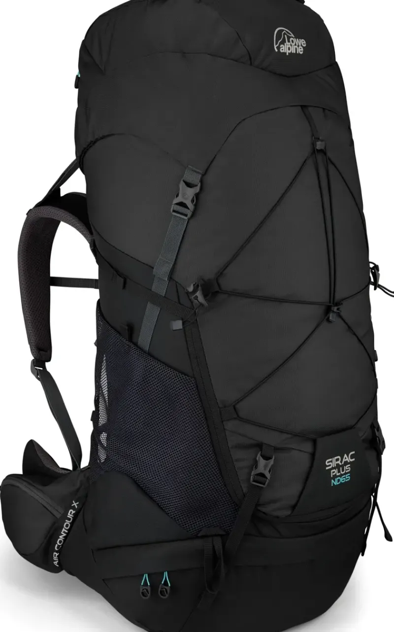 Lowe Alpine Backpacking Packs-Womens Sirac Plus ND65 Rucksack - Ebony