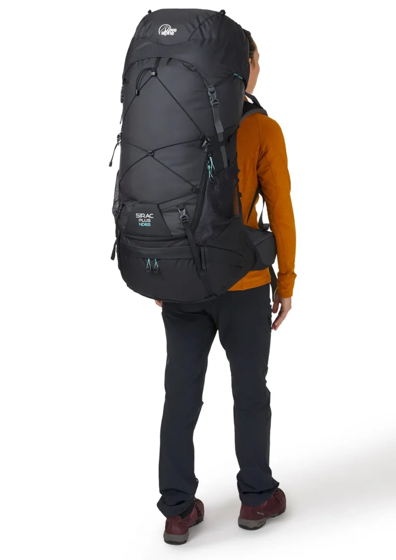 Lowe Alpine Backpacking Packs-Womens Sirac Plus ND65 Rucksack - Ebony