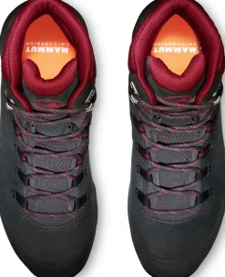 Mammut Hiking Shoes & Boots|Mid Height Boots-Womens Nova IV Mid GTX Boots - Black-Blood Red