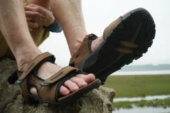 Meindl Hiking Shoes & Boots|Sandals-Mens Capri Sandals - Dark Brown