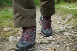 Meindl Hiking Shoes & Boots|Mid Height Boots-Mens Respond Mid II GTX Boots - Graphite-Red