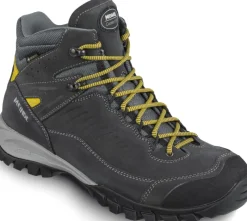 Meindl Hiking Shoes & Boots|Mid Height Boots-Mens Salo Mid GTX Boots - Anthracite-Yellow